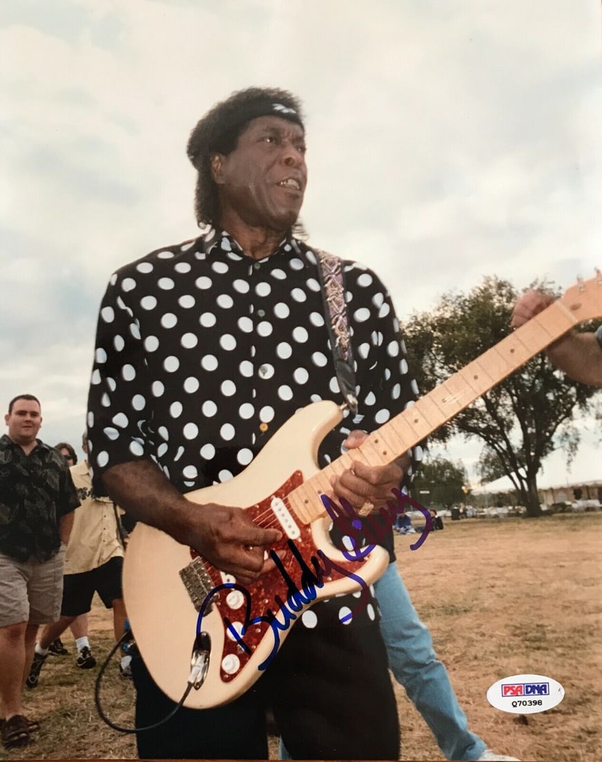 BUDDY GUY (Blue Guitarist) signed 8x10 photo- PSA: BUDDY GUY (Blue Guitarist) signed 8x10 photo- PSA Autograph Authentication: Professional Sports (PSA/DNA) Signed: Yes Industry: Music Original/Reproduction: Original Signed By: Buddy Guy Authenticatio