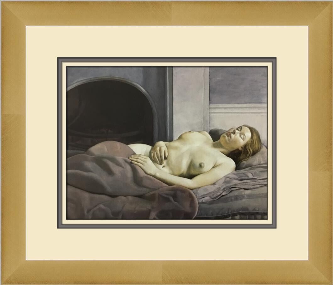 Lucian Freud Sleeping Nude Custom Framed Print: Lucian Freud Sleeping Nude Custom Framed Print Artist: Sleeping Nude Unit Of Sale: Single Piece Size: Medium Custom Bundle: No Item Length: 16 in Region Of Origin: United States Framing: Matted & Fram
