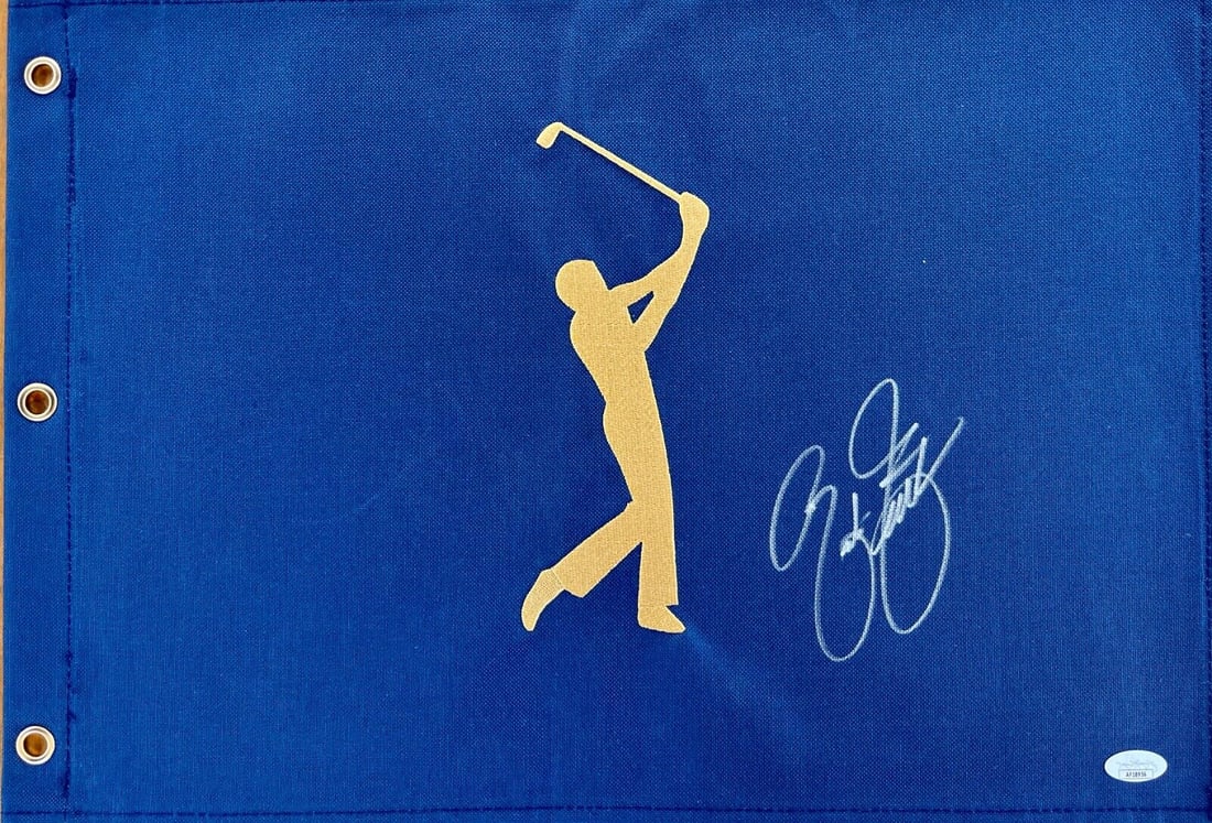 Rickie Fowler signed The Players Championship (Navy) Pin Flag-JSA AF18956: Rickie Fowler signed The Players Championship (Navy) Pin Flag-JSA AF18956 Player: Rickie Fowler Sport: Golf-PGA Signed: Yes Autograph Authentication: James Spence Authentication (JSA) Original/Reprint