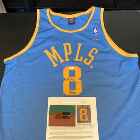 Autographed/Signed Kobe Bryant #8 Los Angeles LA Blue Retro Basketball Jersey PSA/DNA COA at 's Sports Collectibles Store