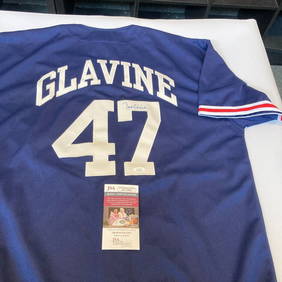 Tom Glavine Autographed Atlanta Custom Gray Baseball Jersey - JSA COA