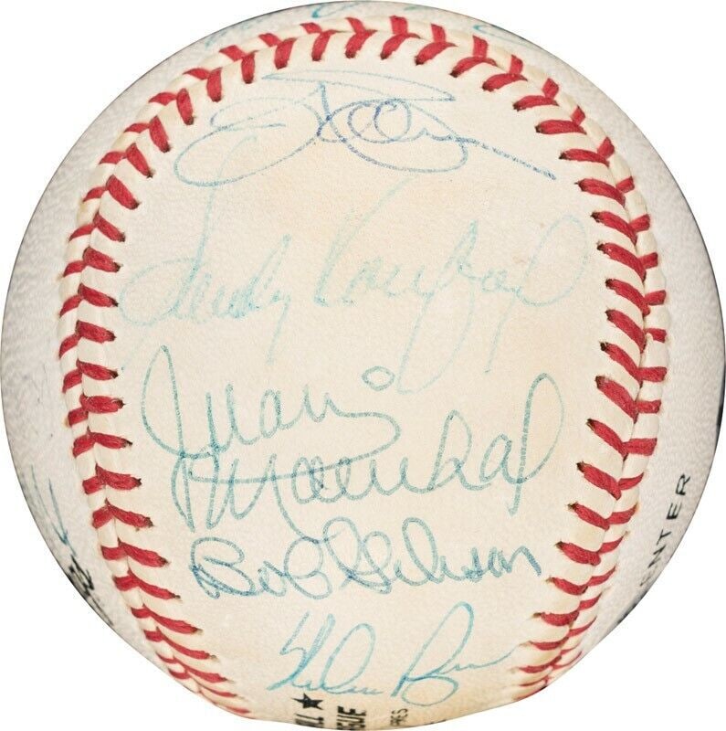 Sandy Koufax Nolan Ryan Tom Seaver Pitching Legends Signed Baseball PSA DNA COA: Sandy Koufax Nolan Ryan Tom Seaver Pitching Legends Signed Baseball PSA DNA COA Product: Ball Sport: Baseball-MLB Autograph Authentication: Professional Sports Authenticator (PSA) Player: Sandy Koufax