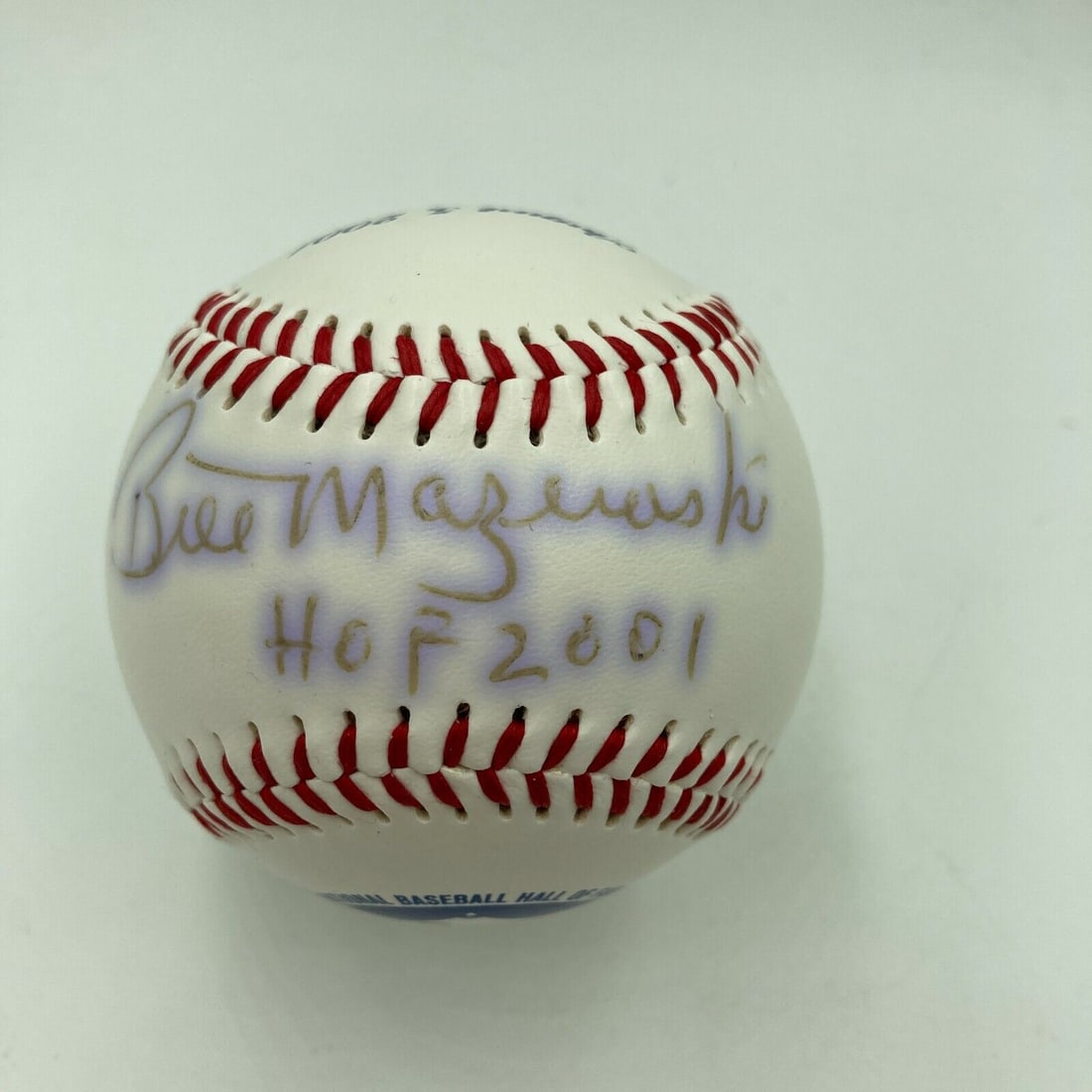 Bill Mazeroski HOF 2001 Signed Hall Of Fame Induction Baseball JSA COA: Bill Mazeroski HOF 2001 Signed Hall Of Fame Induction Baseball JSA COA Product: Ball Sport: Baseball-MLB Autograph Authentication: James Spence (JSA) Original/Reprint: Original Pre-Owned While the lot