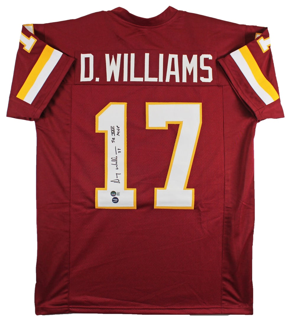 Doug Williams "SB XXII MVP" Signed Maroon Pro Style Jersey BAS Witness: Doug Williams "SB XXII MVP" Signed Maroon Pro Style Jersey BAS Witness Sport: Football Product: Jersey Original/Reprint: Original Player: Doug Williams Team: Washington Football Team Autograph Authent