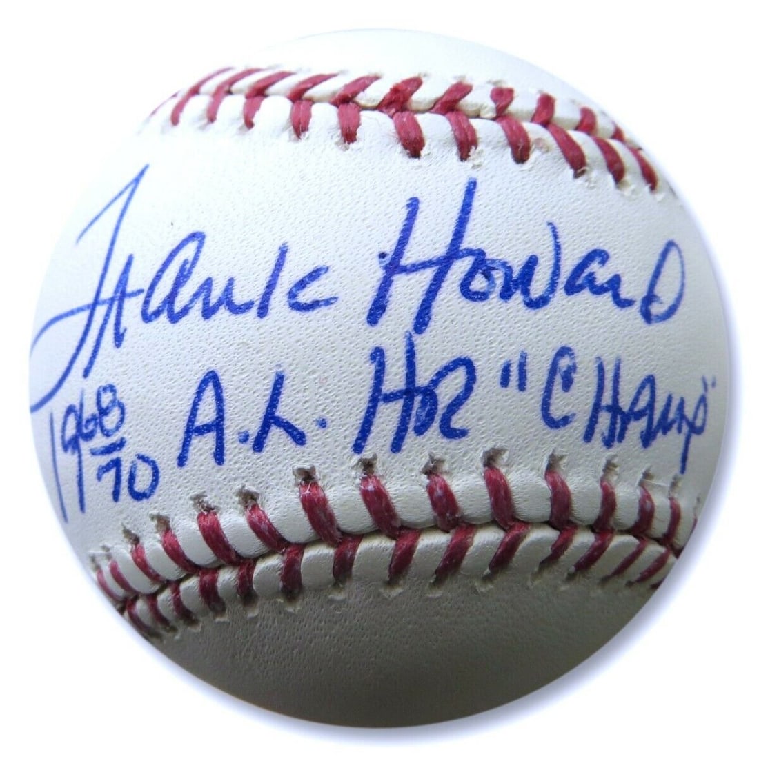 Frank Howard Signed Autographed Baseball Senators 68/70 AL HR Champ JSA: Frank Howard Signed Autographed Baseball Senators 68/70 AL HR Champ JSA Sport: Baseball Product: Ball Original/Reprint: Original Player: Frank Howard Autograph Authentication: James Spence (JSA) Team: