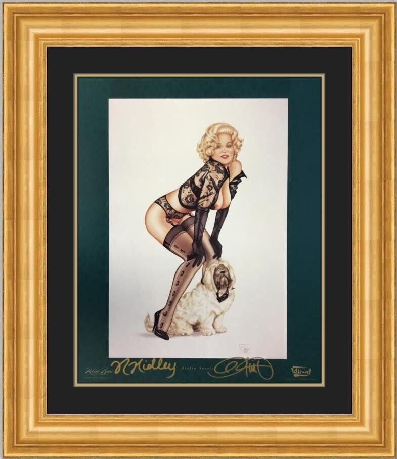 Olivia De Berardinis Rhonda Ridley Stolen Sweets Signed by Both Custom Framed: Olivia De Berardinis Rhonda Ridley Stolen Sweets Signed by Both Custom Framed Artist: Olivia De Berardinis Unit Of Sale: Single Piece Signed By: Olivia De Berardinis and Rhonda Ridley Size: Medium (up