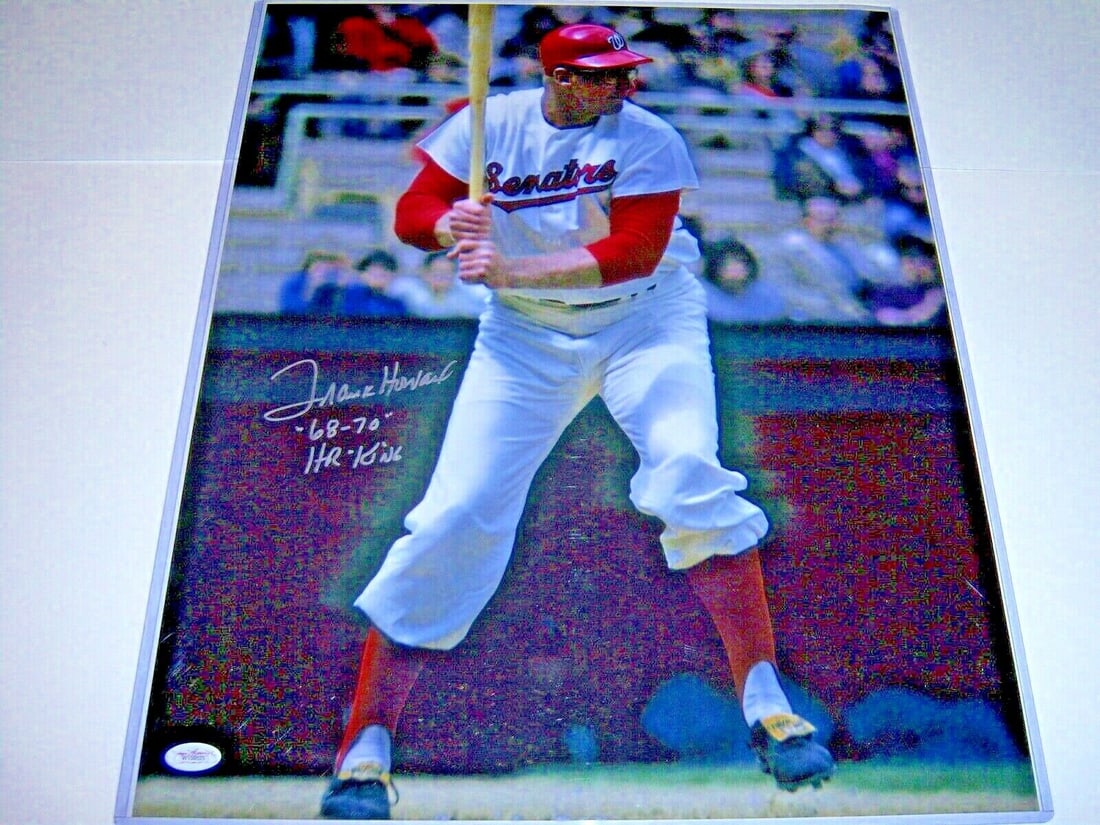 FRANK HOWARD WASHINGTON SENATORS JSA/COA SIGNED 16X20 PHOTO: FRANK HOWARD WASHINGTON SENATORS JSA/COA SIGNED 16X20 PHOTO Product: Photo Sport: Baseball-MLB Original/Reprint: Original Pre-Owned While the lot images are representative of the item, the size, place