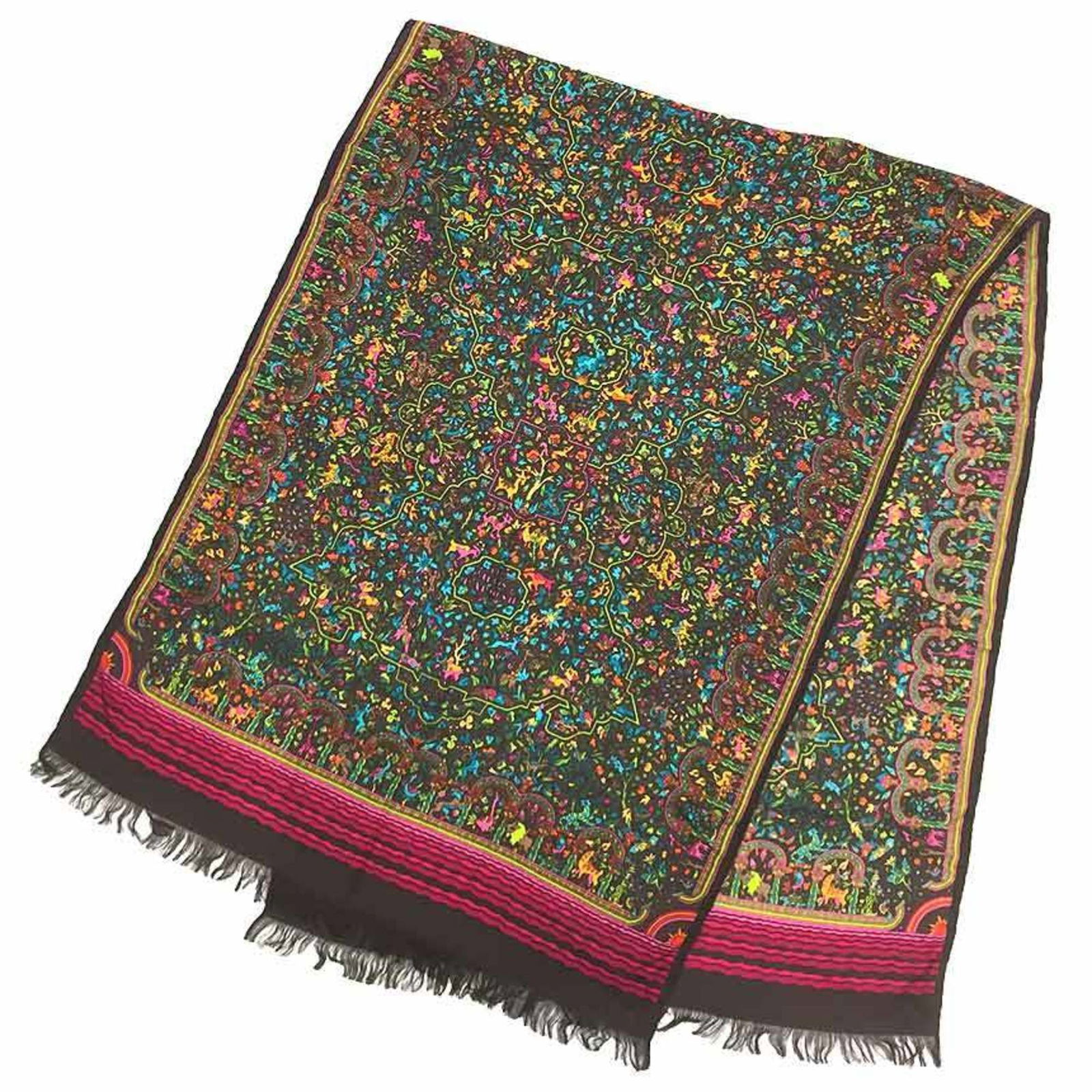 HERMES Hermes stole LES JARDINS D'ARMENIE Armenian paradise shawl scarf muffler cashmere silk: HERMES Hermes stole LES JARDINS D'ARMENIE Armenian paradise shawl scarf muffler cashmere silk Brand: Hermes Type: Stole Gender: Women Color: Brown Style: Casual Material: Cashmere65% Silk35% Cashmere: