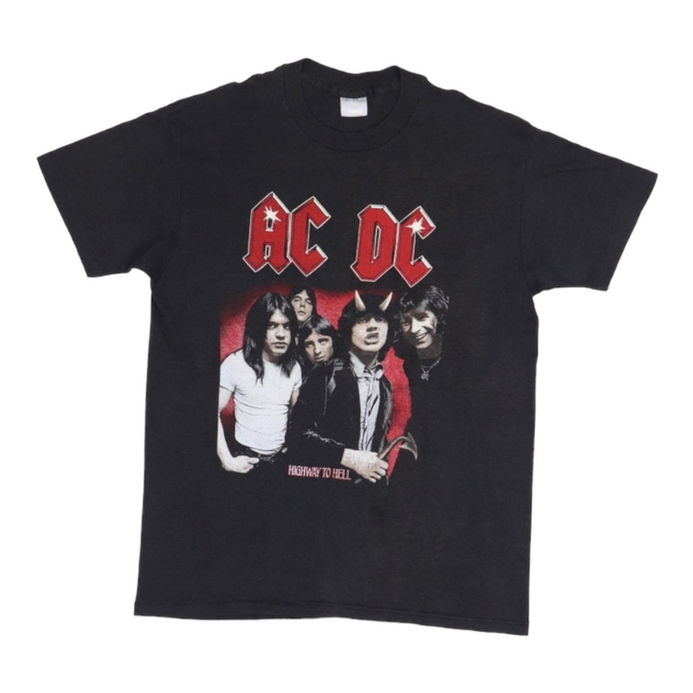 1980s ACDC Highway To Hell Shirt: 1980s ACDC Highway To Hell Shirt Original 1980s ACDC Highway To Hell Shirt. This is a true vintage shirt, not a modern reproduction. Sizes vary so please use measurements for best idea on fit. Front a