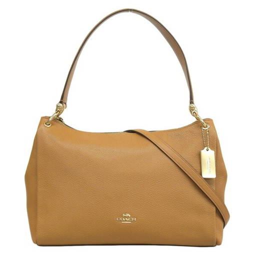 Coach Coach Leather Mia Shoulder Bag F28966 Brown Women's