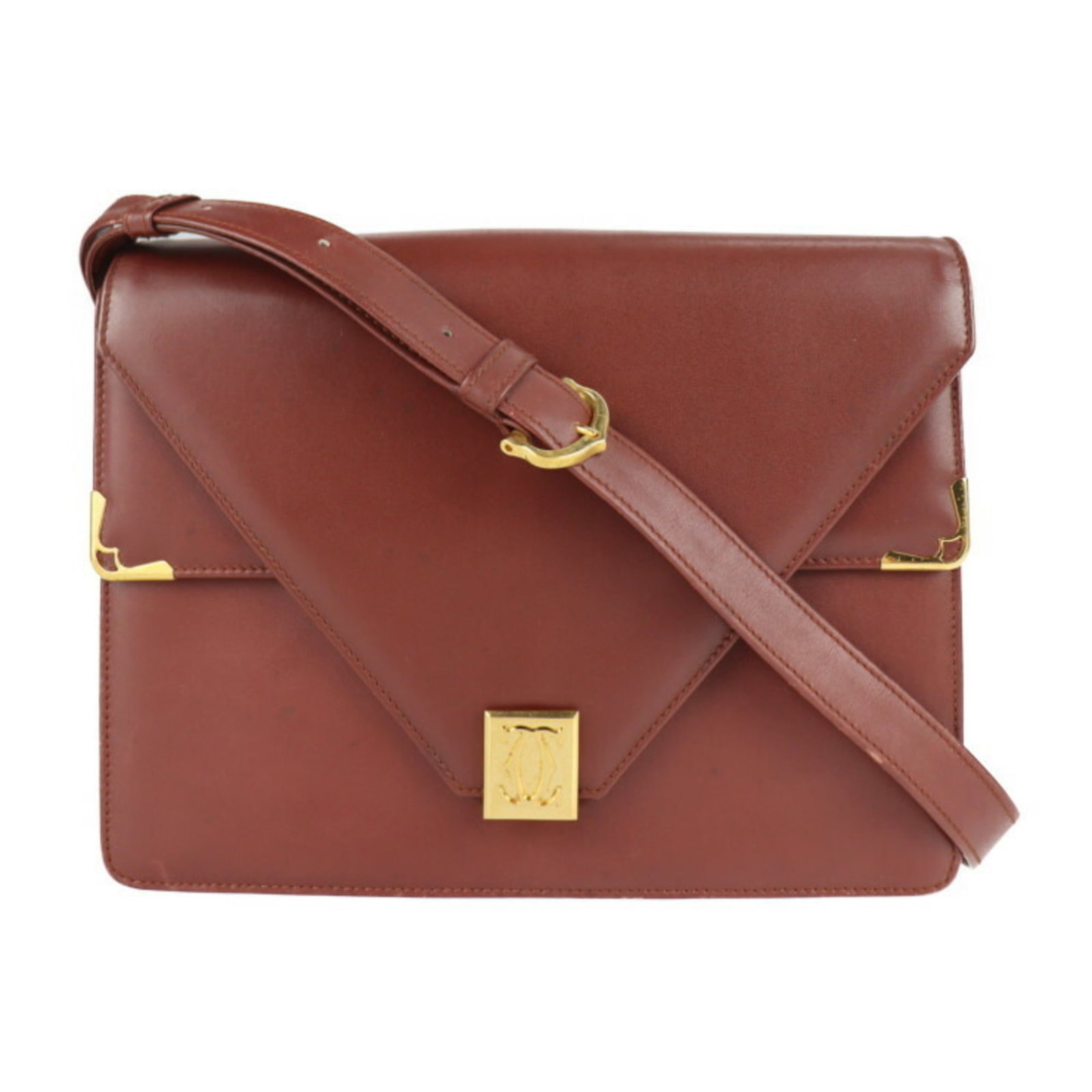 CARTIER Cartier must line shoulder bag leather Bordeaux gold metal fittings: CARTIER Cartier must line shoulder bag leather Bordeaux gold metal fittings Brand: Cartier Line: Must Type: Handbag Shopping bag Shoulder bag Tote bag Material: Leather Leather: Color: Bordeaux Closur