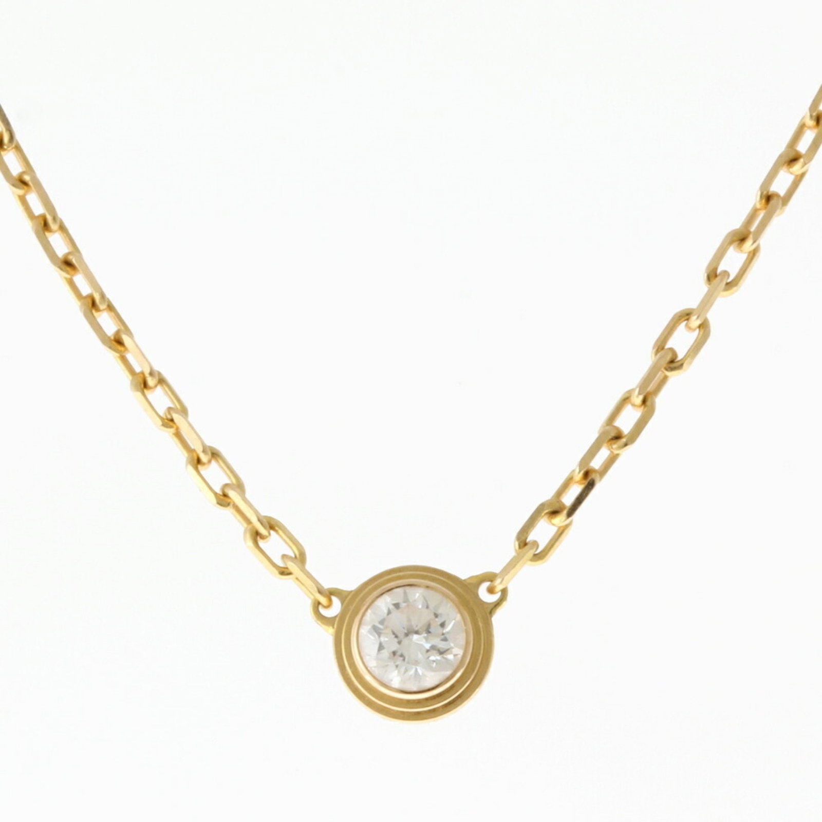 Cartier CARTIER d'Amour Diamant Leger necklace 18k gold K18 pink diamond women's: Cartier CARTIER d'Amour Diamant Leger necklace 18k gold K18 pink diamond women's Brand: Cartier Necklace Type: Necklace Style: Business Fashion Wedding Gender: Women Material: Pink gold (18K) Stone: D