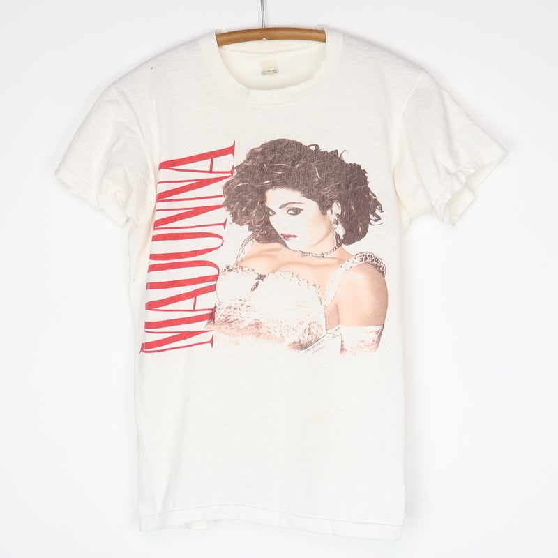 1985 Madonna Like A Virgin Shirt: 1985 Madonna Like A Virgin Shirt Original 1985 Madonna Like A Virgin Shirt. This is a true vintage shirt, not a modern reproduction. Sizes vary so please use measurements for best idea on fit. No back