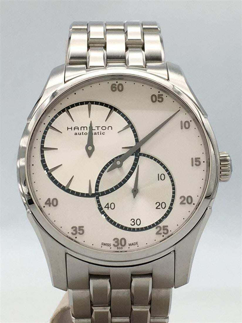 Hamilton Jazzmaster Regulator H426150 Automatic White Dial Mens Watch: Hamilton Jazzmaster Regulator H426150 Automatic White Dial Mens Watch Type: Wristwatch Description of Item Model number H426150 Color white Material/Fabric stainless Actual size (cm) Case length 4.2 C