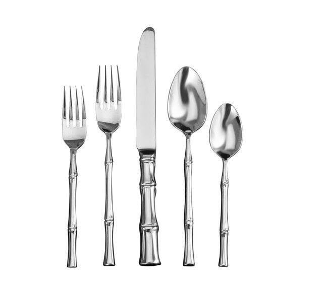 Bamboo by Ricci Stainless Steel Flatware Tableware Set Service 8 New 40 Pcs New: Bamboo by Ricci Stainless Steel Flatware Tableware Set Service 8 New 40 Pcs New About ricci argentieri: since 1840, ricci argentieri (also known as ricci silversmiths) has been-and continues to be-one
