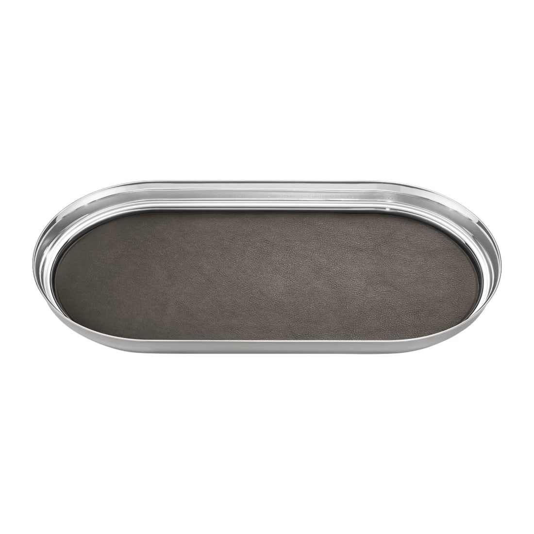 Manhattan by Georg Jensen Stainless Steel and Leather Bar Tray - New: Manhattan by Georg Jensen Stainless Steel and Leather Bar Tray - New Bring some jazz age glamour to your bar top or dining room with the manhattan tray. Influenced by the art deco style of new york, t