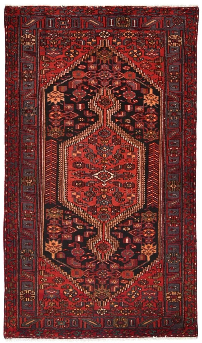 Vintage Red Tribal Geometric 46X79 Hand-Knotted Oriental Rug Boho Decor Carpet: Vintage Red Tribal Geometric 46X79 Hand-Knotted Oriental Rug Boho Decor Carpet Free continental US Shipping Type: Area Rugs Size: 4"6 X 7"9 Color: Red Charcoal Gray Cream etc Weave: Hand-Knotted Mater