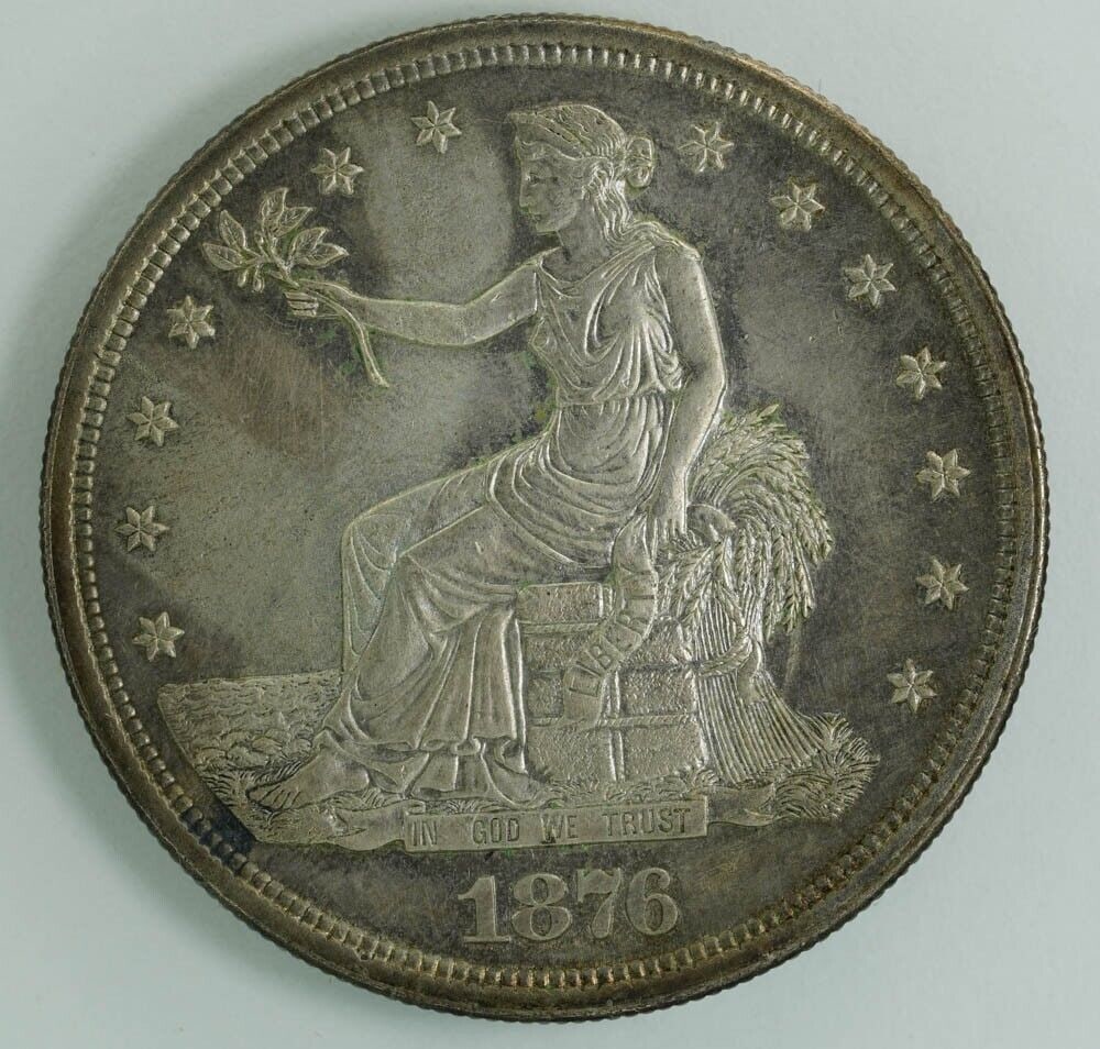 1876 S TRADE SILVER DOLLAR $1 UNCIRCULATED DETAILS (9350): 1876 S TRADE SILVER DOLLAR $1 UNCIRCULATED DETAILS (9350) Denomination: $1 Modified Item: No Certification: Uncertified Coin: Trade Dollar Mint Location: San Francisco Grade: Ungraded Year: 1876 Circu