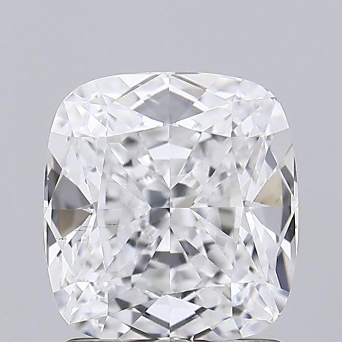 Ideal Loose Diamond - Cushion 1.52ct D VS2: Ideal Loose Diamond - Cushion 1.52ct D VS2 Ideal Cut: Yes Source: This is a real non-mined Diamond that has been grown in a lab Shape: Cushion Carats: 1.52 Color: D Clarity: VS2 Ratio: 1.0741 Polish: 