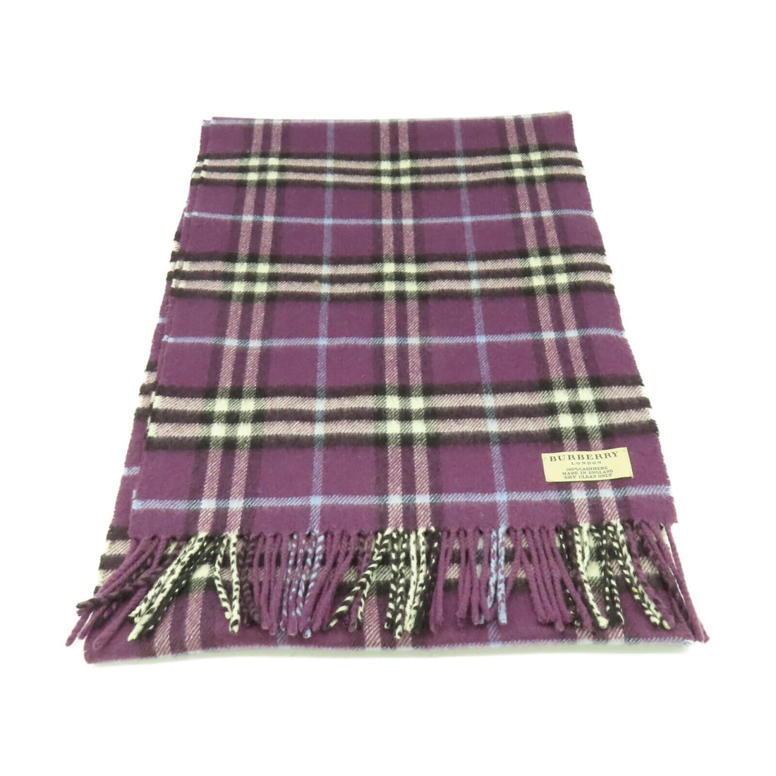 Purple best sale burberry scarf