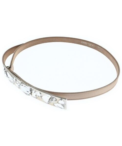 JIMMY CHOO Belt PinkBeige 75: JIMMY CHOO Belt PinkBeige 75 Color: PinkBeige "Size (Women's): 75 " Type: belt B: Reasonable Wear and Tear The MYNT Guarantee: All items in this auction are guaranteed to be 100% authentic. At Your Se