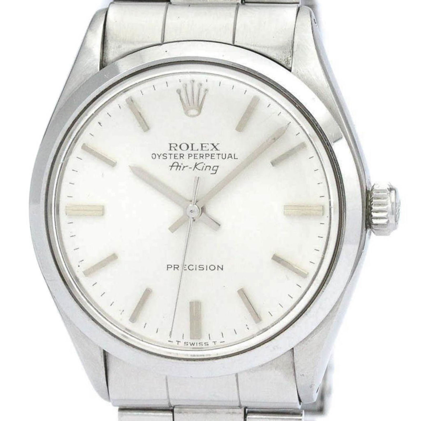 Vintage ROLEX Air King 5500 Stainless Steel Automatic Mens Watch BF561675: Vintage ROLEX Air King 5500 Stainless Steel Automatic Mens Watch BF561675 Brand: Rolex Line: Airking Model: 5500 Type: Wristwatch Style: Dress/Formal Gender: Men Material (Case): Stainless steel Mater