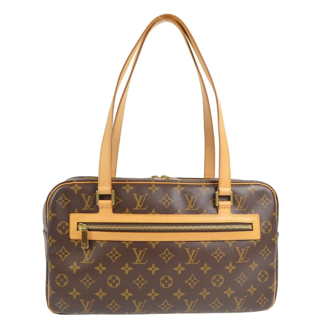 Louis Vuitton Cite GM Handbag Monogram M51181 FL1014: Louis Vuitton Cite GM Handbag Monogram M51181 FL1014 Bag Width: 14.6 Pattern: Monogram Bag Height: 8.7 Closure: Zip Occasion: Casual Handle Style: Double Handles Size: Large Lining Material: Alcantara