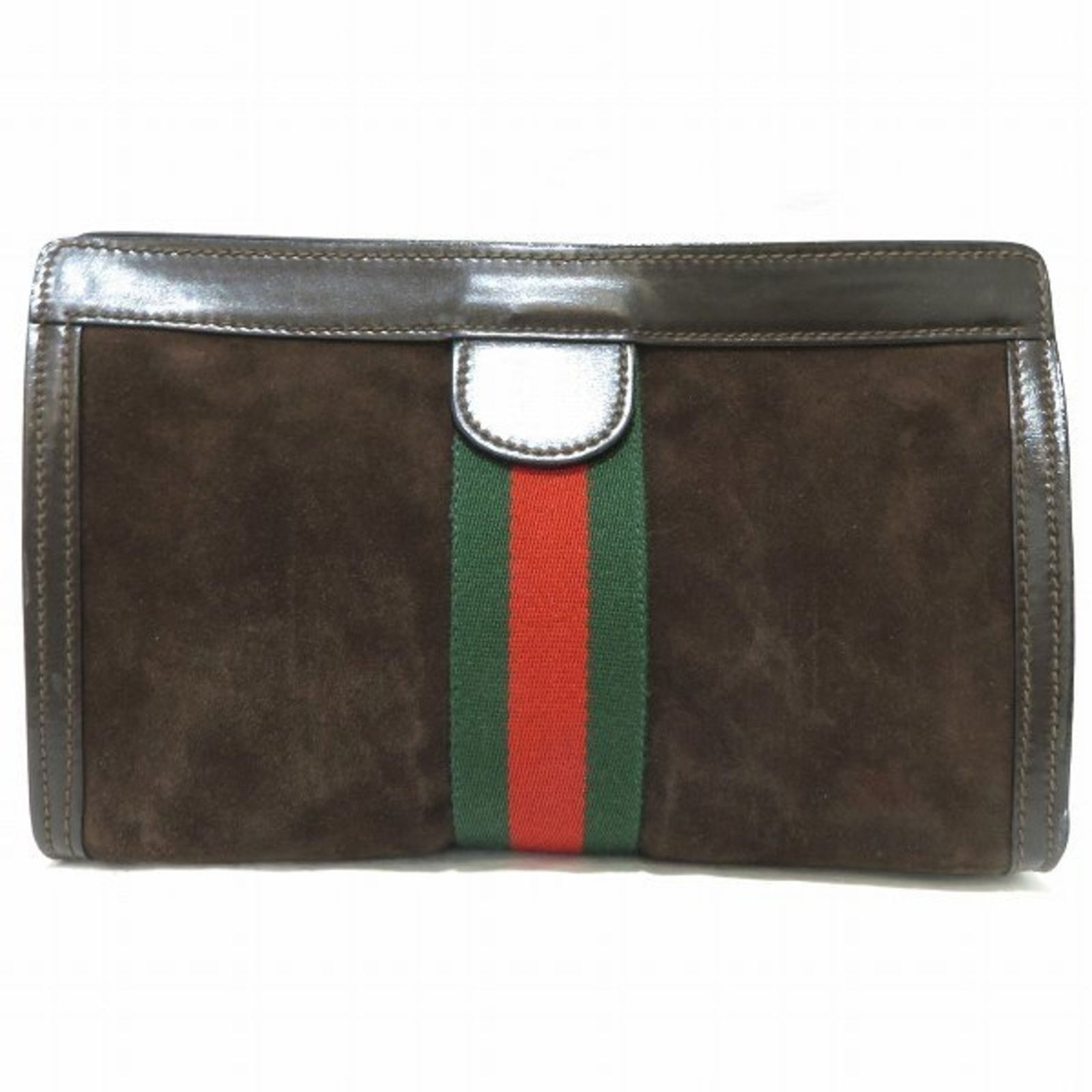 Gucci GUCCI sherry line bag clutch second unisex: Gucci GUCCI sherry line bag clutch second unisex Brand: Gucci Line: Sherry Line Type: Clutch bag Material: Suede Suede: Color: Brown Gender: Unisex Size (HxWxD): 17cm x 27cm x 8.5cm / 6.69 x 10.62 x 3