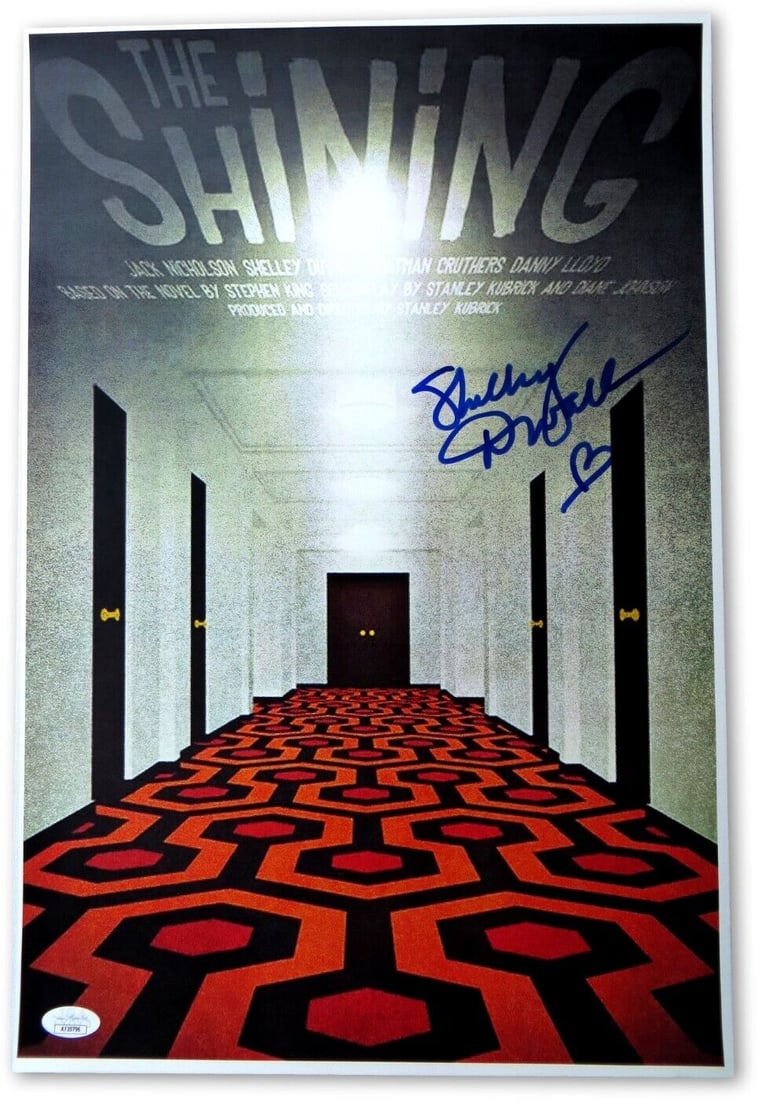 Shelley Duvall Signed Autograph 12X18 Print The Shining Hallway Art JSA: Shelley Duvall Signed Autograph 12X18 Print The Shining Hallway Art JSA Industry: Movies Object Type: Poster Original/Reproduction: Original Signed By: Shelley Duvall Autograph Authentication: James S