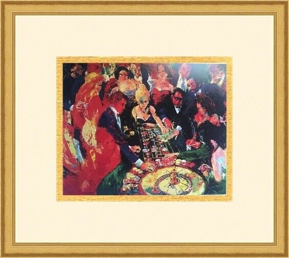 Leroy Neiman - Roulette II Custom Framed: Leroy Neiman - Roulette II Custom Framed Features: Framed Matted Region Of Origin: United States Item Width: 14 in Title: Roulette II Production Technique: Lithography Item Length: 14 in Item Height: 
