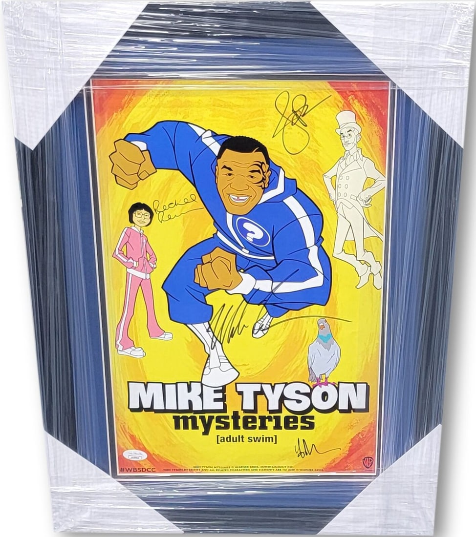 Mike Tyson Mysteries Cast Signed Autograph 11X17 Poster Ramras Rash JSA: Mike Tyson Mysteries Cast Signed Autograph 11X17 Poster Ramras Rash JSA Industry: Television Autograph Authentication: James Spence (JSA) Player: Mike Tyson Rachel Ramras Jim Rash Pre-Owned While the