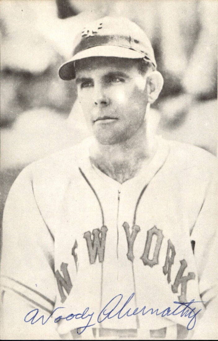 Woody Abernathy Ny Giants D. 1994 Signed/autographed 3x5 Photo 177914