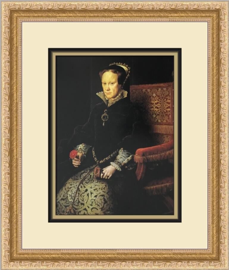 Anthonis Mor Mary Tudor Custom Framed Print: Anthonis Mor Mary Tudor Custom Framed Print Unit Of Sale: Single Piece Artist: Anthonis Mor Size: Medium Custom Bundle: No Item Length: 13 in Region Of Origin: United States Framing: Matted & Framed P