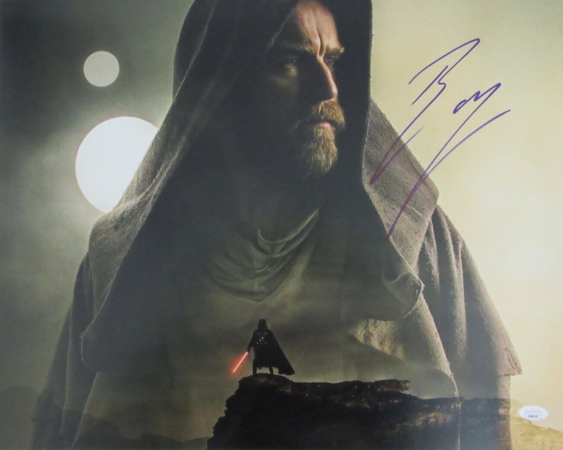 Ewan McGregor Autographed 16x20 Photo "Obi Wan Kenobi" Star Wars JSA: Ewan McGregor Autographed 16x20 Photo "Obi Wan Kenobi" Star Wars JSA Industry: Movies Original/Reproduction: Original Autograph Authentication: JSA Pre-Owned While the lot images are representative of