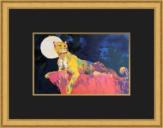 Leroy Neiman - Cougar Custom Gallery Framed: Leroy Neiman - Cougar Custom Gallery Framed Features: Framed Matted Region Of Origin: united states Item Width: 20 in Title: Cougar Production Technique: Lithography Item Length: 20 in Item Height: 16
