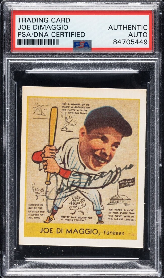 Joe Dimaggio Signed 1938 R323 Goudey "Heads-Up" RP #274 PSA DNA Certified: Joe Dimaggio Signed 1938 R323 Goudey "Heads-Up" RP #274 PSA DNA Certified Sport: Baseball-MLB Player: Joe DiMaggio Autograph Authentication: Professional Sports Authenticator (PSA) Original/Reprint: O