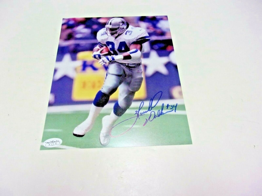 HERSCHEL WALKER DALLAS COWBOYS UGA LAST ONE JSA/STAMP/COA SIGNED 8X10 PHOTO: HERSCHEL WALKER DALLAS COWBOYS UGA LAST ONE JSA/STAMP/COA SIGNED 8X10 PHOTO Product: Photo Sport: Football-NFL Original/Reprint: Original Pre-Owned While the lot images are representative of the item,