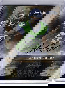 Aaron Curry 2009 Playoff Contenders Rookie Roll Call Auto Autograph #9: Aaron Curry 2009 Playoff Contenders Rookie Roll Call Auto Autograph #9 Sport: Football Manufacturer: Playoff Contenders League: NFL Team: New York Yankees Card Number: 9 Year Manufactured: 2009 Graded