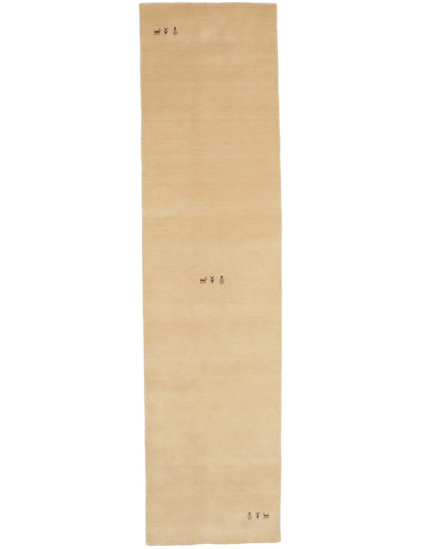 Gabbeh Modern Cream Tribal 3X12 Wool Runner Rug Hallway Kitchen Decor Carpet: Gabbeh Modern Cream Tribal 3X12 Wool Runner Rug Hallway Kitchen Decor Carpet Free continental US Shipping Type: Hallway rug Size: 2"7 X 12"1 Ft Color: Cream Production Technique: Knotted Material: Woo