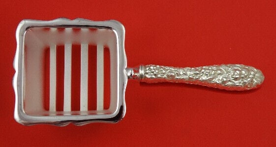 Rose by Stieff Sterling Silver Corn Butterer HH Custom Made: Rose by Stieff Sterling Silver Corn Butterer HH Custom Made Pattern: Rose Type: Serving Pieces Composition: Sterling Silver Age: Post-1940 Rose by stieffsterling silver hollow handle with silverplated