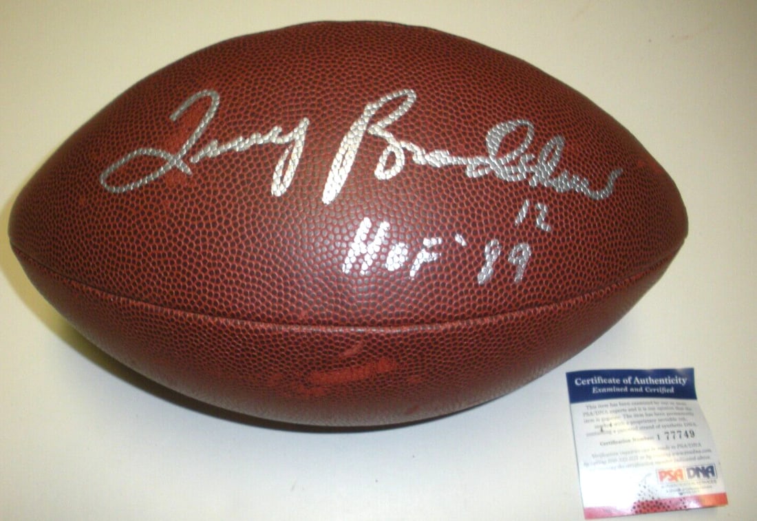 TERRY BRADSHAW PITTSBURGH STEELERS HOF 1989 READ PSA/DNA/COA SIGNED FOOTBALL: TERRY BRADSHAW PITTSBURGH STEELERS HOF 1989 READ PSA/DNA/COA SIGNED FOOTBALL Sport: Football-NFL Original/Reprint: Original Product: Ball Pre-Owned While the lot images are representative of the item,
