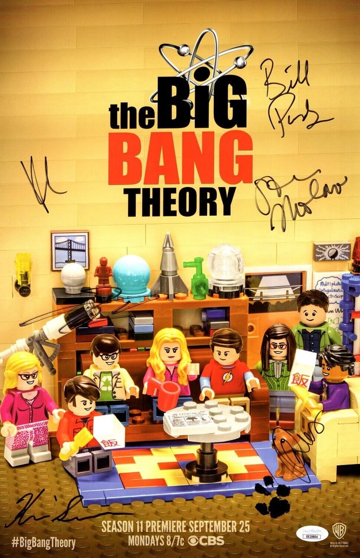 Big Bang Theory Multi Autographed 11X17 Poster 6 Autos Cuoco Galecki JSA: Big Bang Theory Multi Autographed 11X17 Poster 6 Autos Cuoco Galecki JSA Object Type: Poster Industry: Television Original/Reproduction: Original Signed By: Kaley Cuoco Kunal Nayyar Johnny Galecki Aut