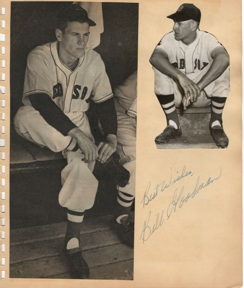 Billy Goodman Signed Autographed Scrapbook Page Boston Red Sox JSA: Billy Goodman Signed Autographed Scrapbook Page Boston Red Sox JSA Sport: Baseball Product: Cut Signature Original/Reprint: Original Player: Billy Goodman Team: Boston Red Sox Autograph Authentication