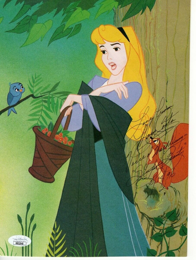 Mary Costa Signed Autographed Cardboard Photo Sleeping Beauty Aurora JSA: Mary Costa Signed Autographed Cardboard Photo Sleeping Beauty Aurora JSA Industry: Movies Object Type: Photograph Original/Reproduction: Original Autograph Authentication: James Spence (JSA) Player: M