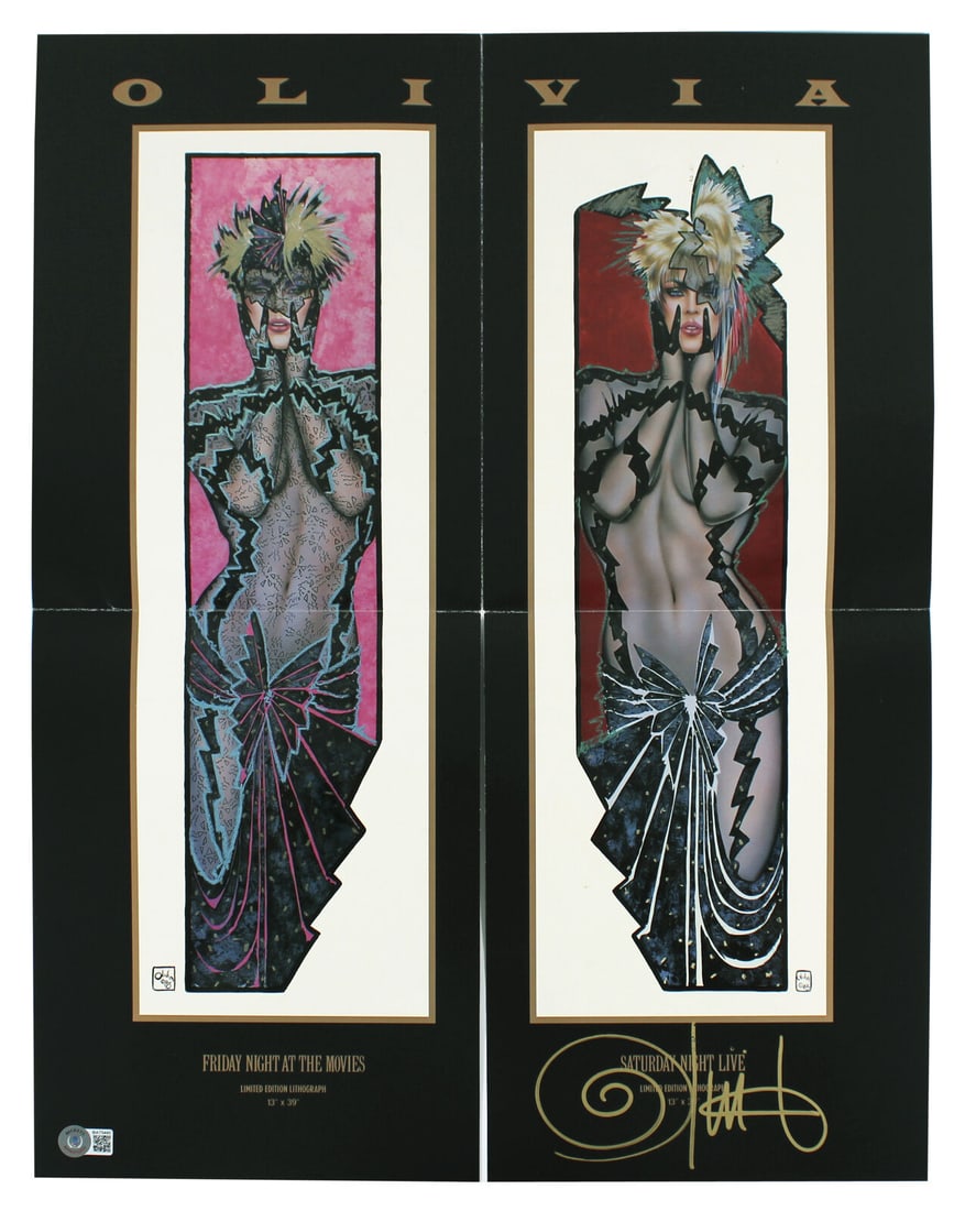 Olivia De Berardinis Signed 17x22 Folded Poster BAS #BA75480: Olivia De Berardinis Signed 17x22 Folded Poster BAS #BA75480 Industry: Movies Original/Reproduction: Original Autograph Authentication: Beckett Product Coa: Beckett Product Signed By Name: Olivia De B