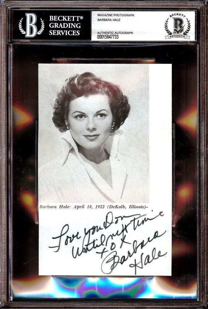 Barbara Hale Signed Autographed Magazine Photo Perry Mason BAS: Barbara Hale Signed Autographed Magazine Photo Perry Mason BAS Object Type: Photograph Industry: Television Original/Reproduction: Original Autograph Authentication: Beckett Authentication Player: Bar