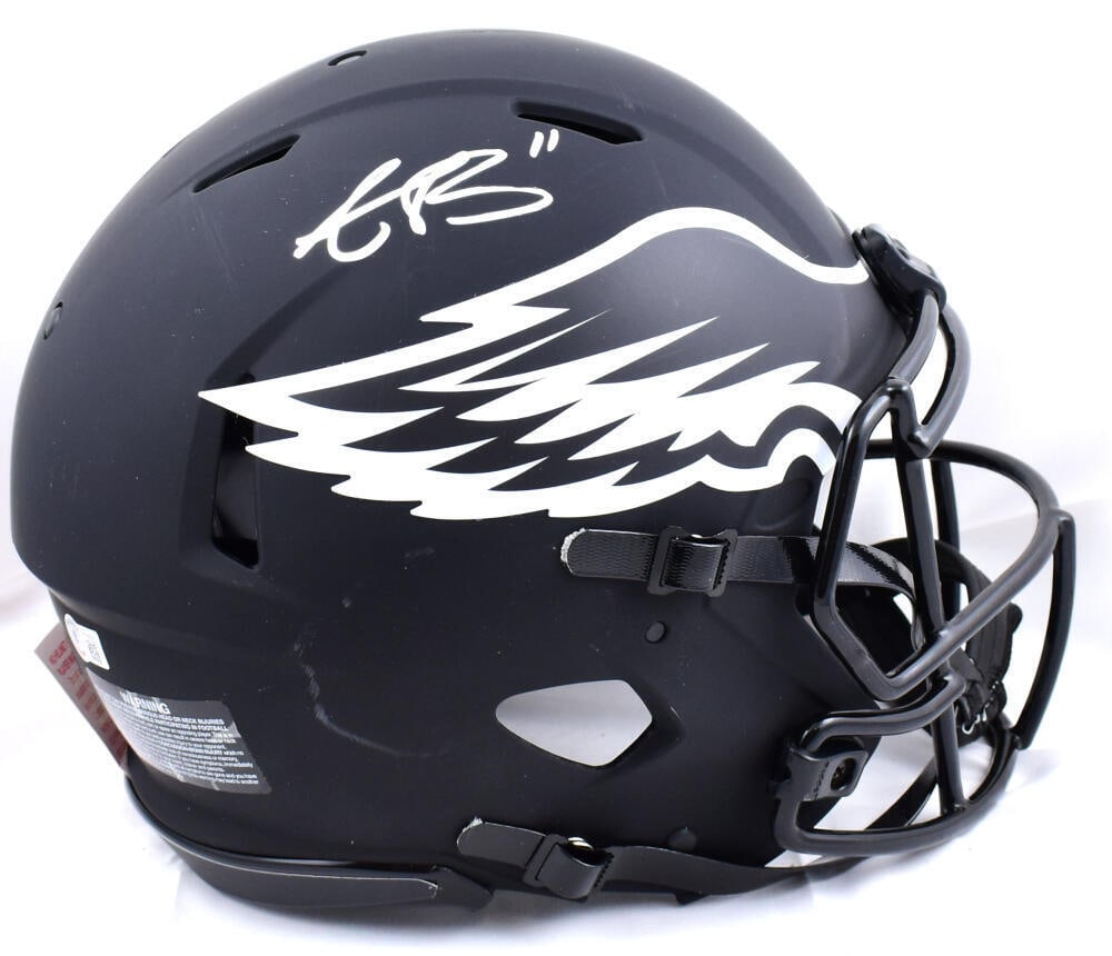 A.J. Brown Signed Eagles F/S Eclipse Speed Helmet-Beckett W Hologram: A.J. Brown Signed Eagles F/S Eclipse Speed Helmet-Beckett W Hologram Sport: Football-NFL Product: Helmet Original/Reprint: Original Player: A.J. Brown Team: Philadelphia Eagles Autograph Authenticatio