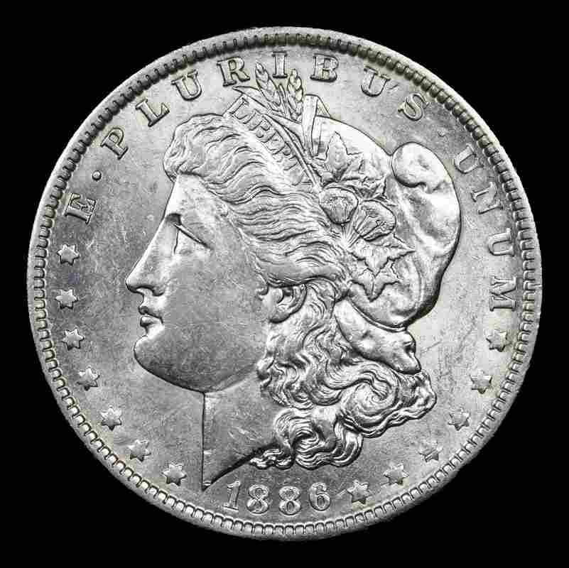 1886-o Morgan Dollar $1 Graded ms63 By SEGS: 1886-o Morgan Dollar $1 Graded ms63 By SEGS MYNT Auctions does not necessarily agree with SEGS grade on this example. Please inspect images and conduct your own research before bidding. The MYNT Guara