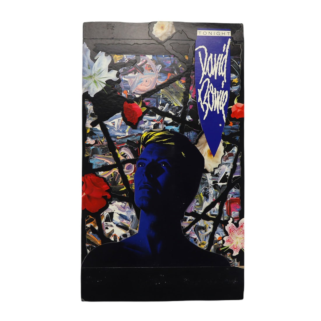 1984 David Bowie Tonight Counter Display: 1984 David Bowie Tonight Counter Display Original 1984 David Bowie Tonight Counter Display . This is a true vintage display, not a modern reproduction. Display is in good condition, please use photos