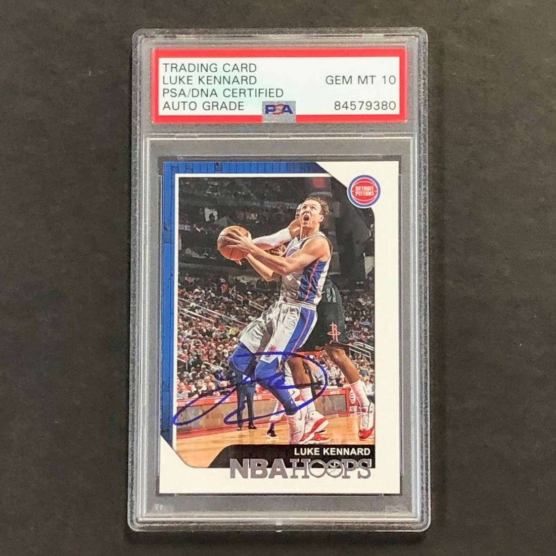 201819 Nba Hoops 124 Luke Kennard Signed Card Auto 10 Psa Slabbed Pistons Auction